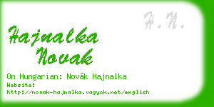 hajnalka novak business card